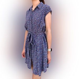 Tory Burch Gigi Printed Mini Shirtdress - Size 4